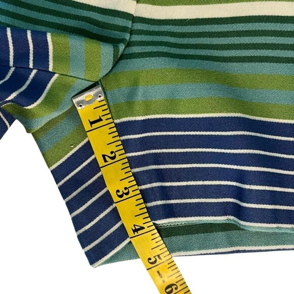 J. McLaughlin Womens Striped Shorts Sz 4 Vacation Coastal Preppy Country Club - Picture 4 of 7